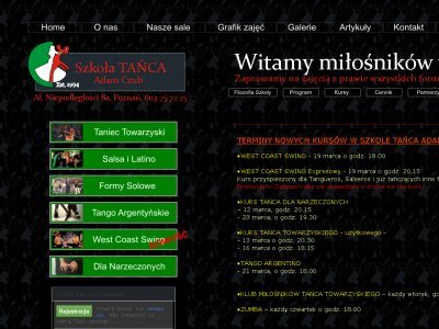 Szczegóły : Szkoła Tańca Adama Czuba