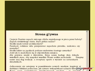 Szczegóły : Cukiernia Wysocki