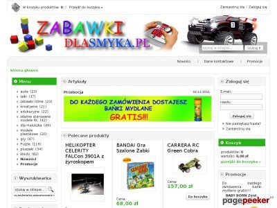 Szczegóły : zabawkidlasmyka.pl