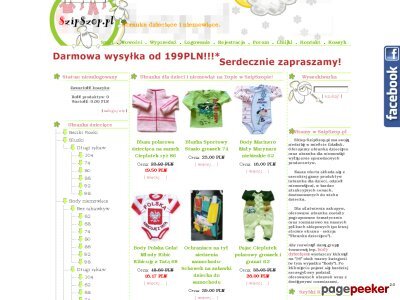 Szczegóły : szipszop.pl - Odzież i bielizna niemowlęca