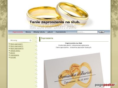 Szczegóły : alezaproszenia.pl
