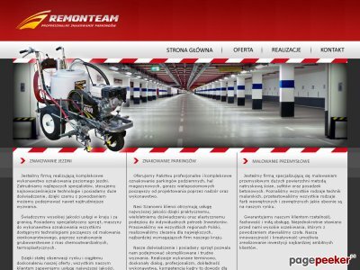Szczegóły : Malowanie linii - remonteam.pl