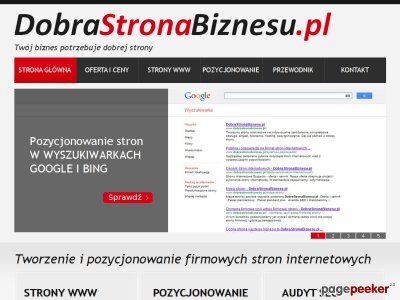Szczegóły : Strony www Szczecin - dobrastronabiznesu.pl