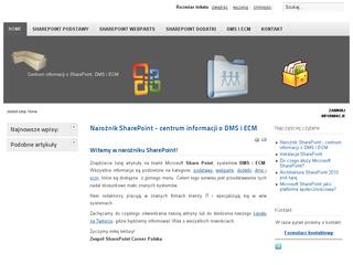 Szczegóły : Narożnik SharePoint - centrum informacji o DMS i ECM