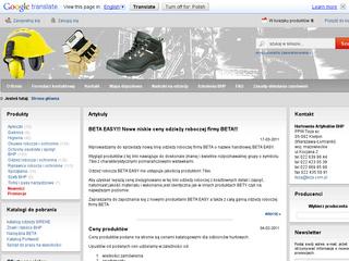 Szczegóły : teza.com.pl - Artykuły BHP