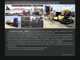 Szczegóły : lambdar.com - przedsiębiorstwo drogowe
