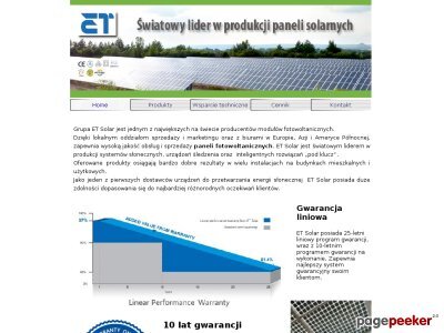 Szczegóły : etsolar.pl - Panele fotowoltaiczne