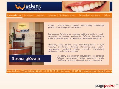Szczegóły : wedent.pl