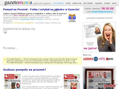 Szczegóły : Gazetomania.pl