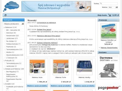 Szczegóły : Materace piankowe - materacdospania.pl