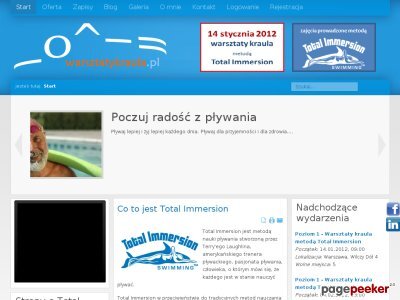 Szczegóły : Warsztaty kraula metodą Total Immersion