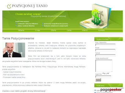 Szczegóły : pozycjonuj-tanio.pl