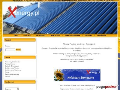 Szczegóły : Kolektory słoneczne xenergy.pl