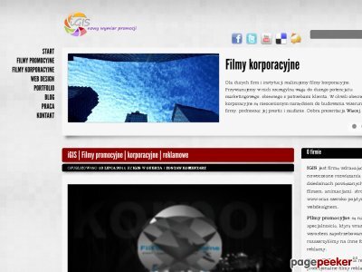 Szczegóły : Filmy promocyjne firmaigis.pl