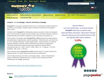Szczegóły : energy4u.pl - Akumulatory do laptopów