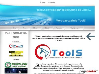 Szczegóły : Wypożyczalnia elektronarzędzi TOOLS Chrzanów