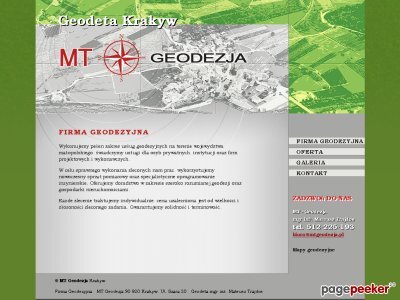 Szczegóły : mtgeodezja.pl - Geodeta Myślenice